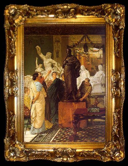 framed  Alma Tadema A Sculpture Gallery, ta009-2